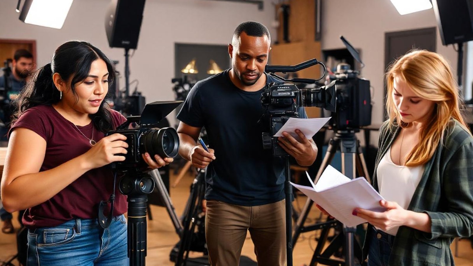 pikaso_texttoimage_A-dynamic-scene-with-a-diverse-group-of-filmmakers