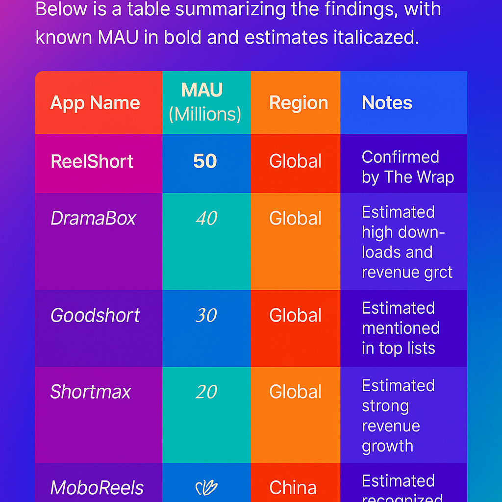 short drama app list
