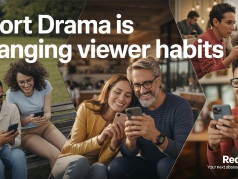 people waching short drama